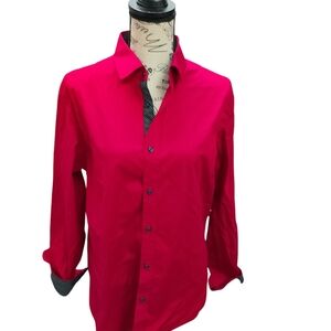 Stylish Red Button Down Shirt